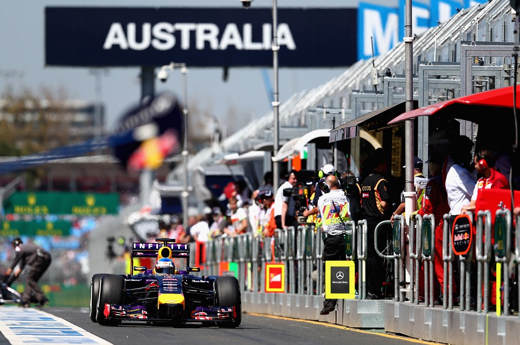 Sebastian Vettel kunne endelig få nogle kilometer i Red Bull raceren
(Foto: Red Bull Media)